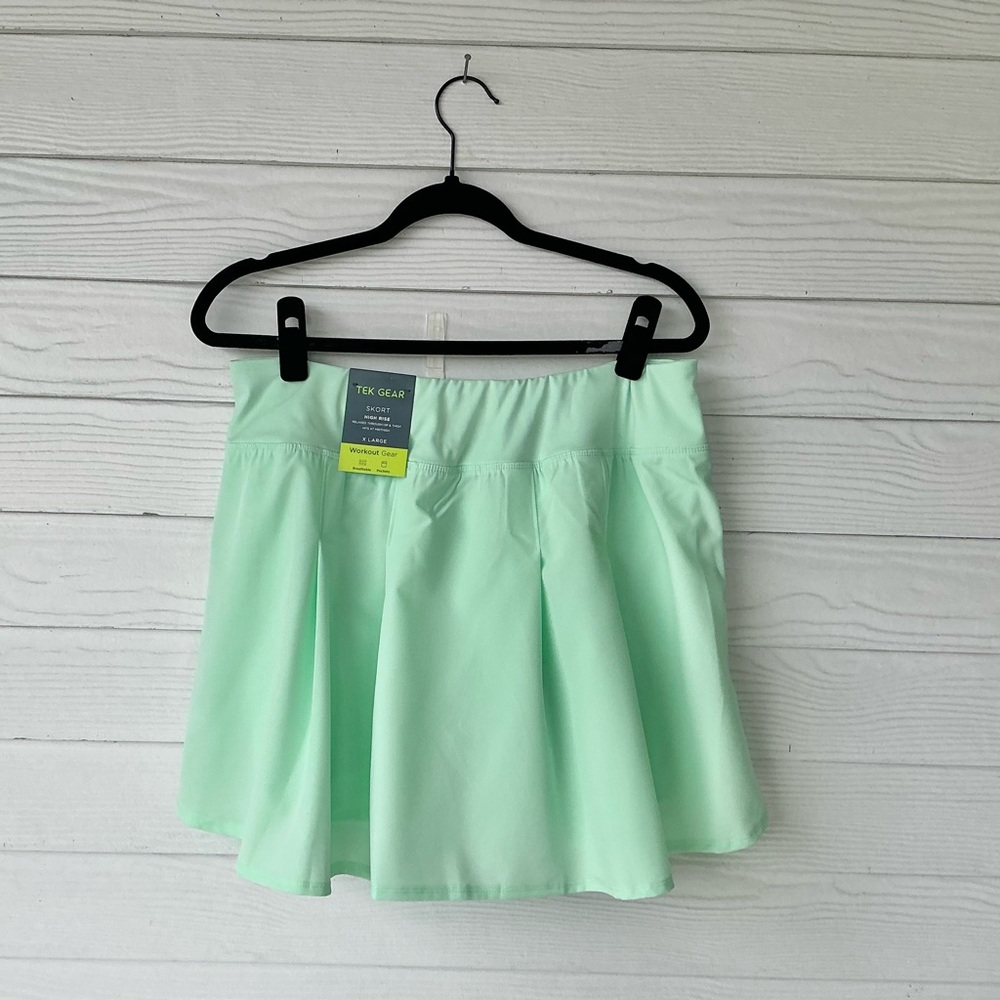 NEW Tek Gear Mint Green Skater Athletic Skirt/Skort - Picture 5 of 10